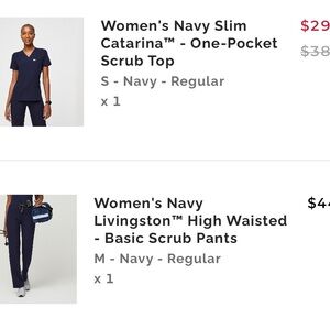 Figs Women's Navy Livingston™ High Waisted Scrub Pants